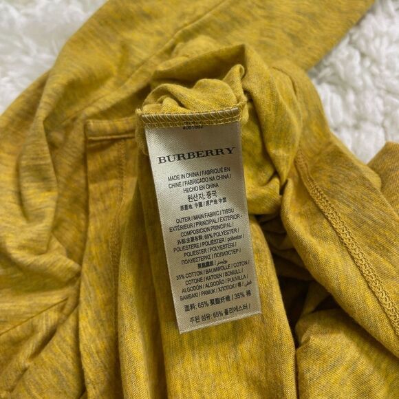 Burberry Marchston Yellow Long Sleeve Shirt Crewneck - Picture 9 of 9